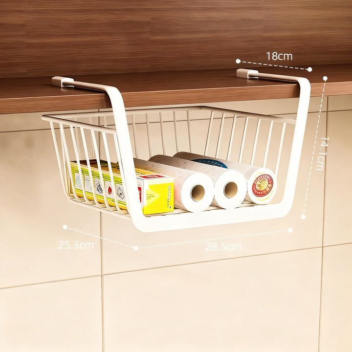 Extendable kitchen shelf made of steel, adjustable
