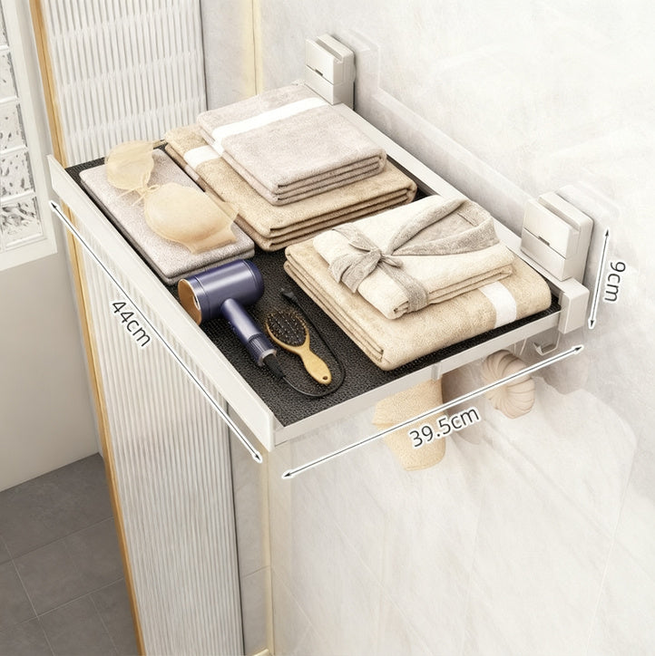 Foldable drying rack with suction cup made of aluminum