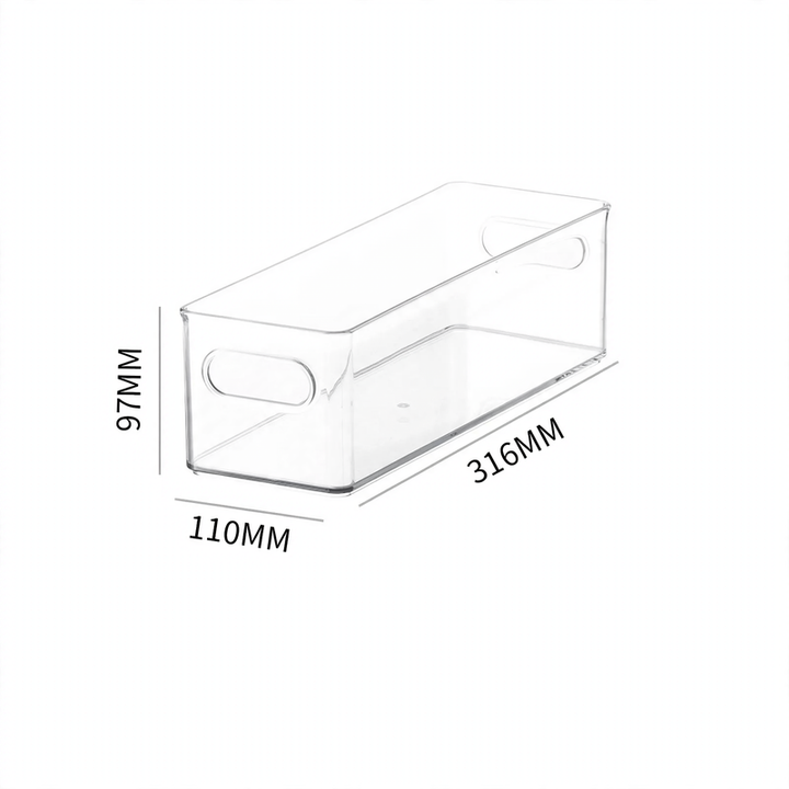 Refrigerator storage box, drawer system