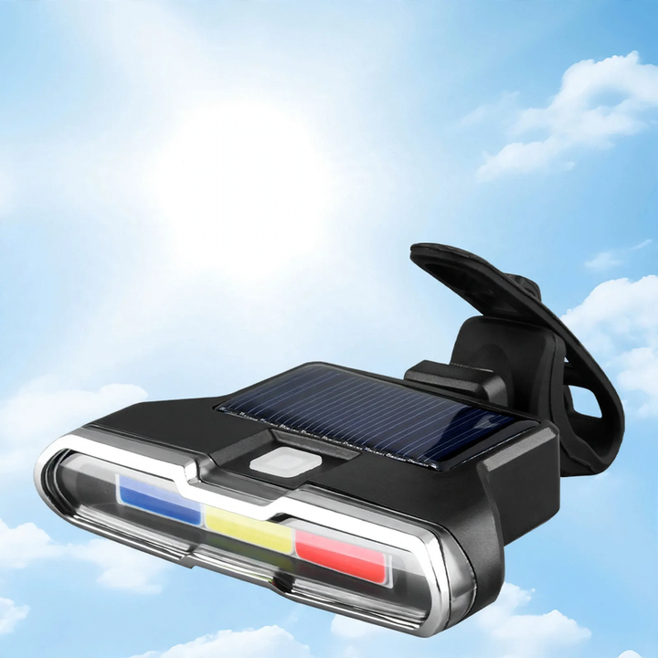 Bicycle rear light three colors, USB charging, waterproof
