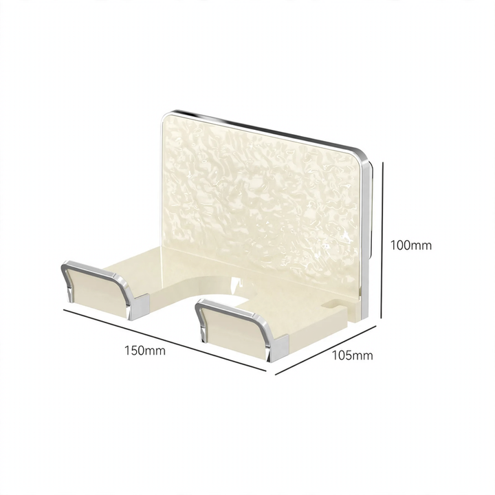 Wall mount for hair dryer, drill hole free
