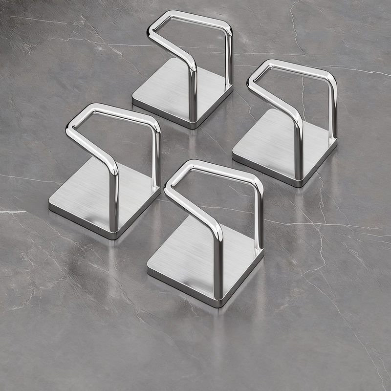 Stainless steel hooks for under-cabinet, no drilling
