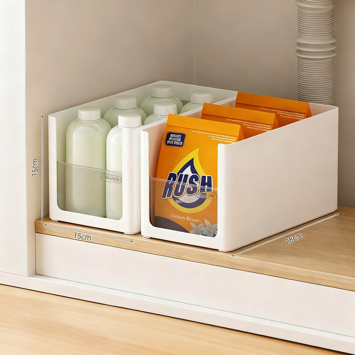 Organizer for bathroom cabinet