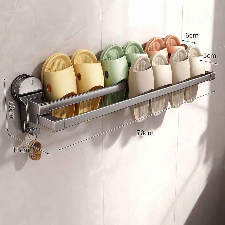Extendable slipper rack made of carbon steel