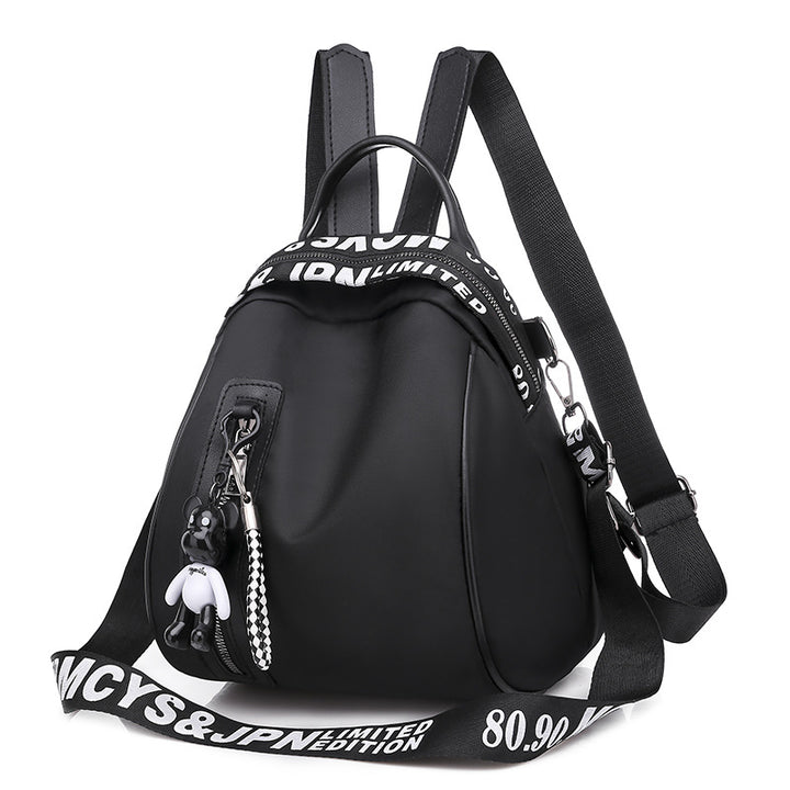 Cotton backpack for women, versatile, streetwear style