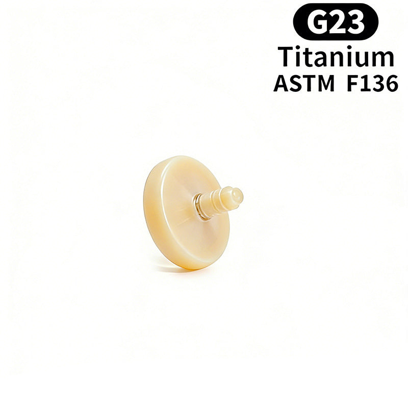 Titan Piercing bar with internal thread