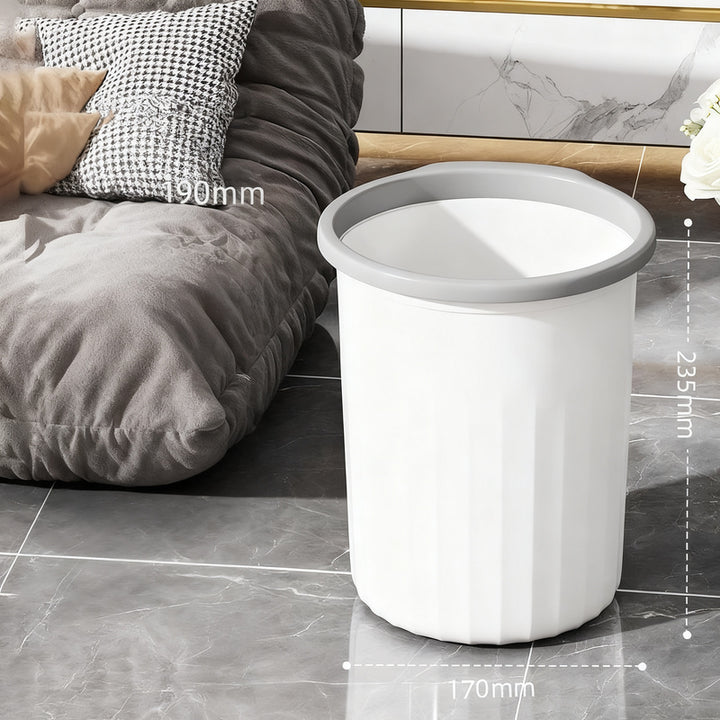 Metal bin, round, large capacity