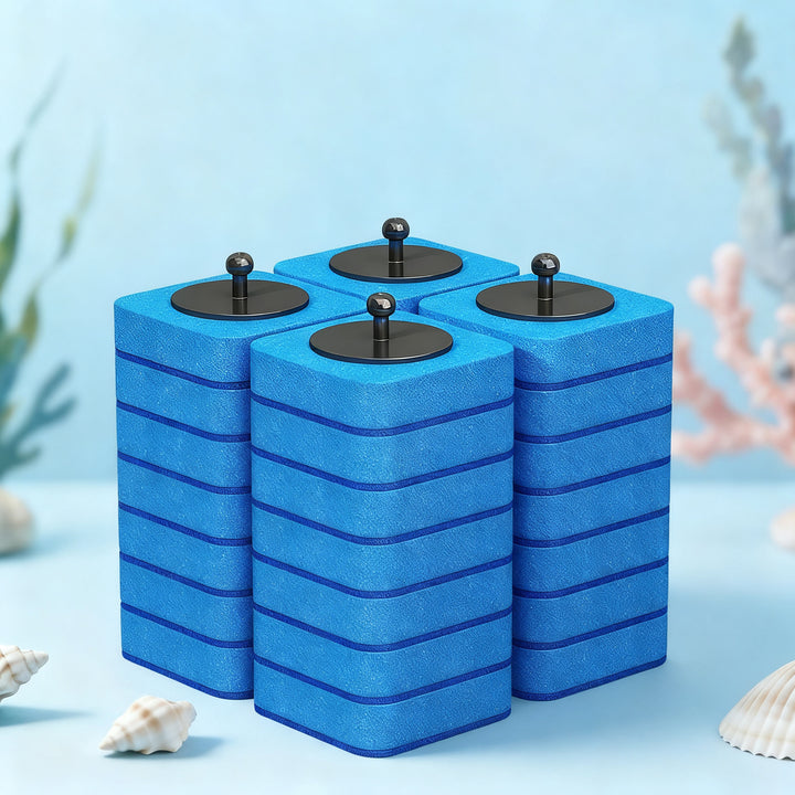 Toilet brush with interchangeable sponge heads