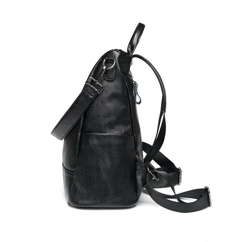 Backpack made of synthetic leather, leisure and travel