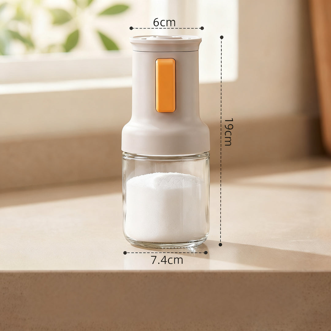 Dosage spice shaker with pressure valve, 350 ml