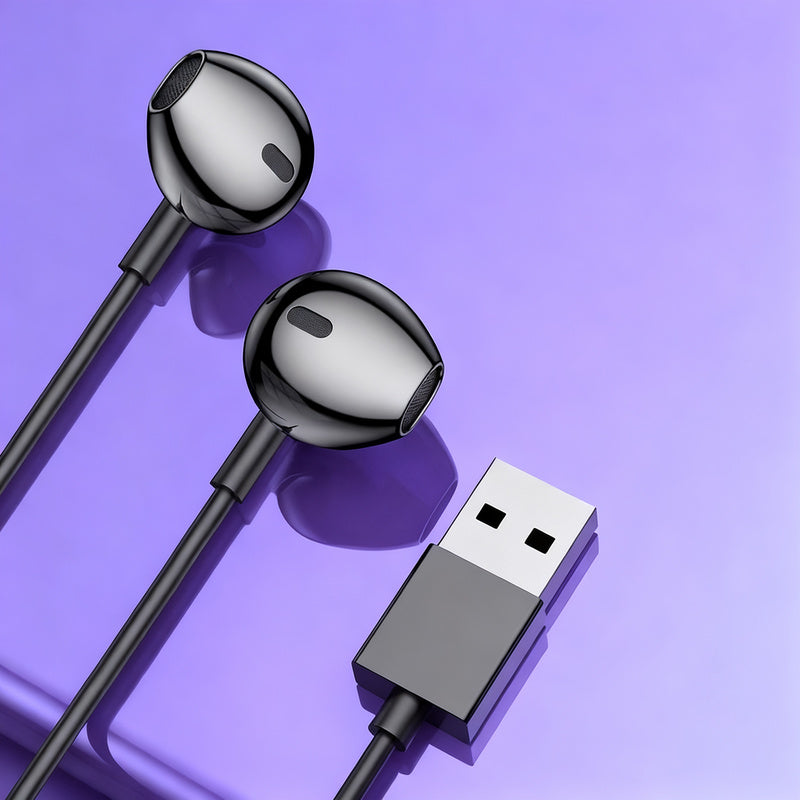 Foreign trade cross-border new model Usb in-ear ENDURANCE RUN 3C tuning with microphone tc mobile phone inline control earphones