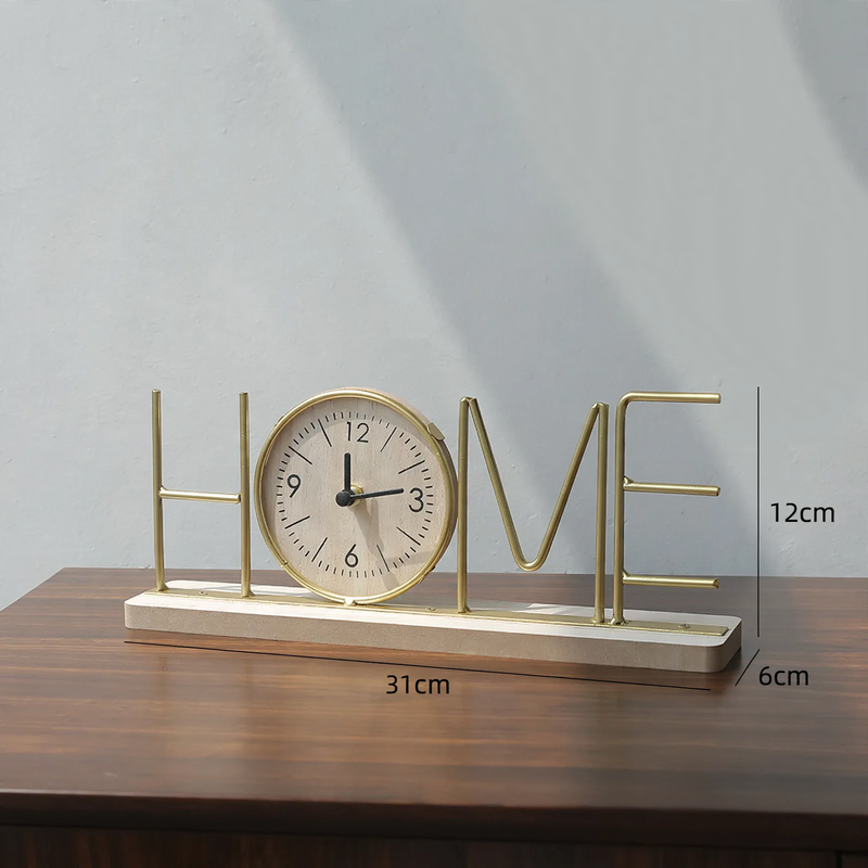 Iron clock, table clock, modern design