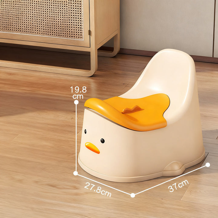 Toilet seat with backrest for children