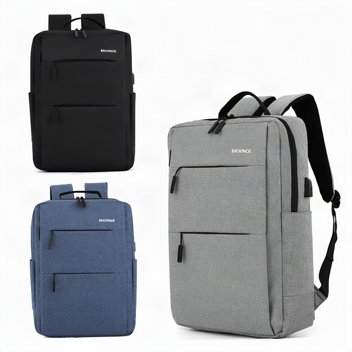 Business Backpack, USB Charging, 16-Inch Laptop