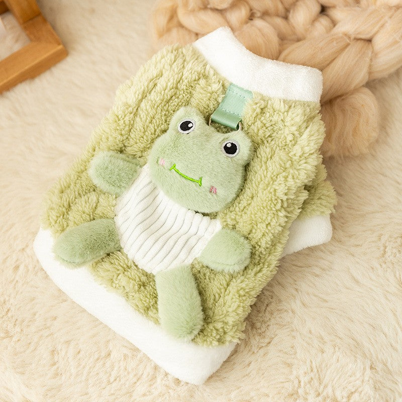Dog vest with scarf for small dogs