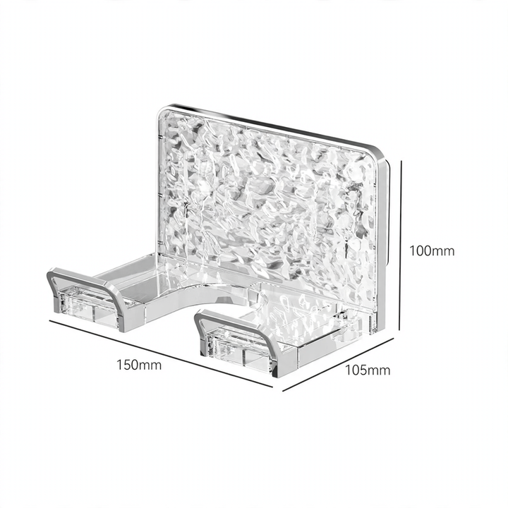 Wall mount for hair dryer, drill hole free