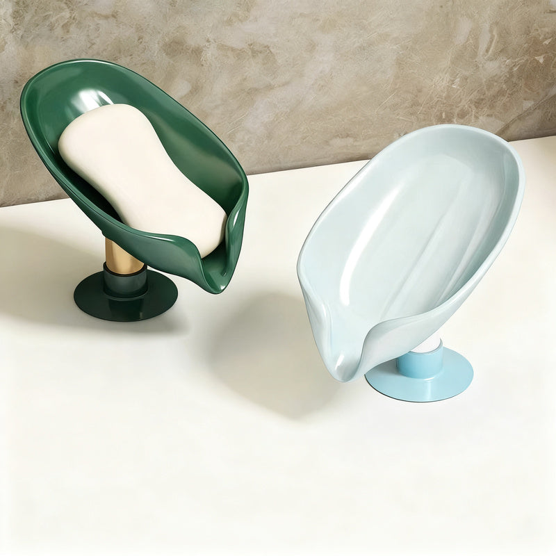 Soap holder with suction cup, wall mounted