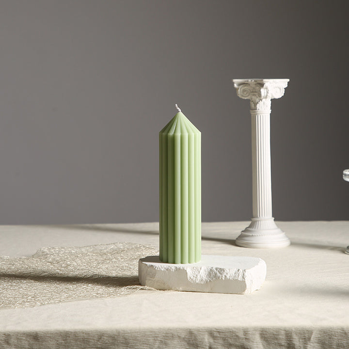 Gear-Scented Candle, Cylinder, Mint Green
