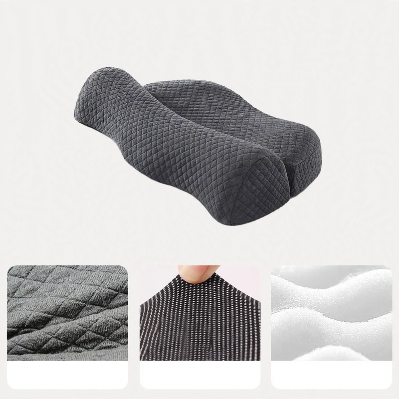 Memory foam neck support pillow with heating function