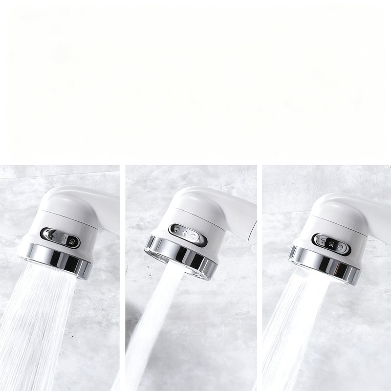 Faucet attachment with shower head and filtration