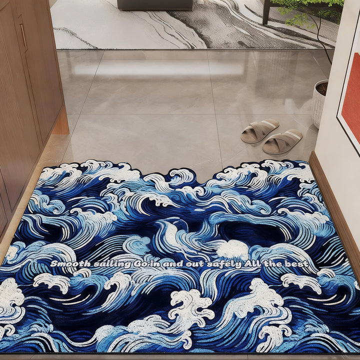 Doormat, non-slip, yarn loop