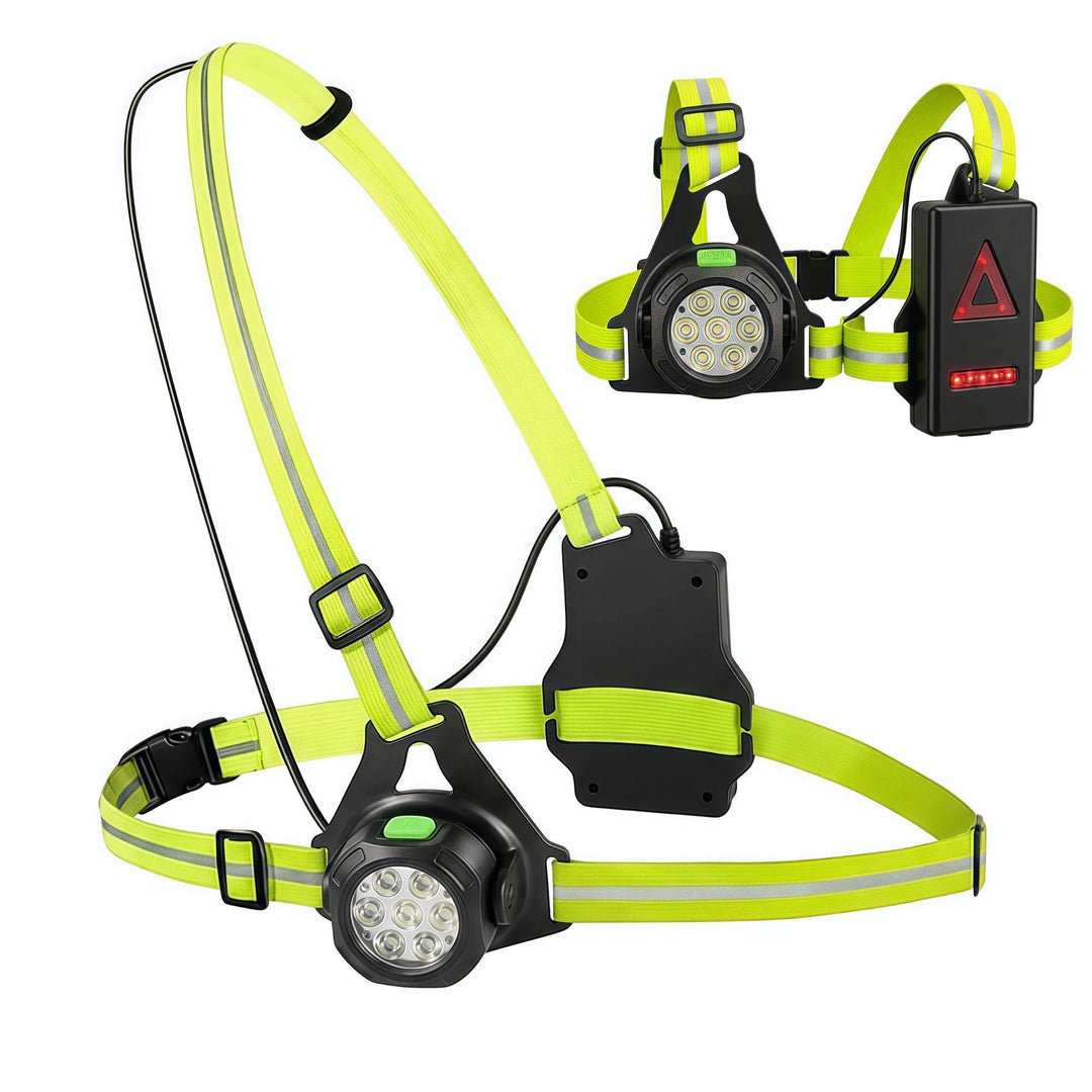 Running lamp chest strap, USB-C, 1200 mAh, JSXL-007