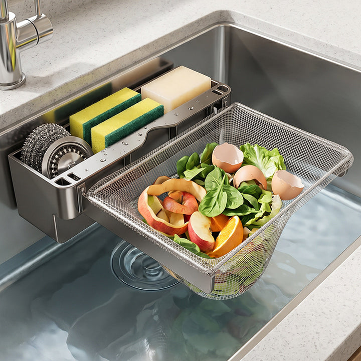 Expandable sink strainer with mesh filters, ABS