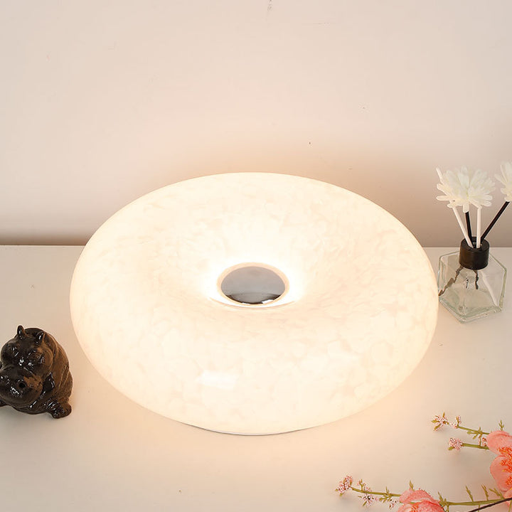 Donut wall and table lamp with touch dimmer