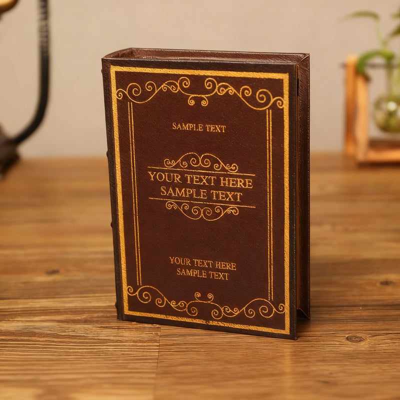 Decorative book tray made of wood, classic design