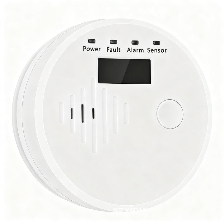 Carbon monoxide detector with LCD display