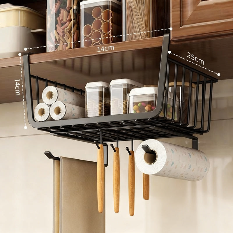 Kitchen wall shelf, extendable, carbon steel