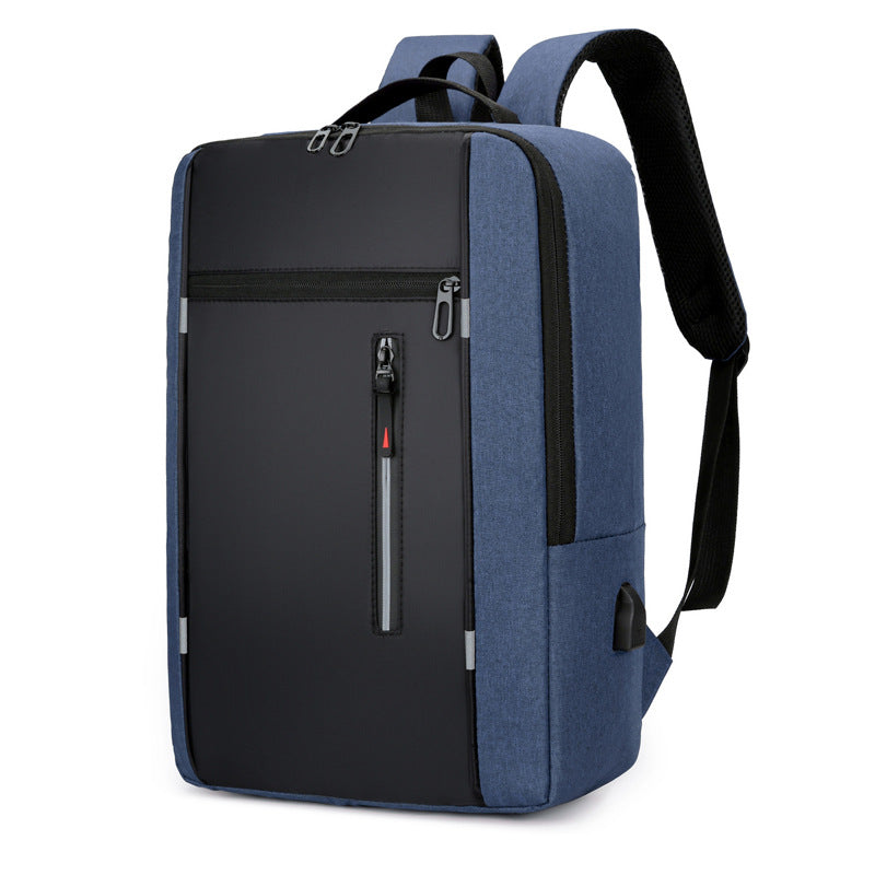 Business backpack with USB, 20–35 L, Oxford fabric