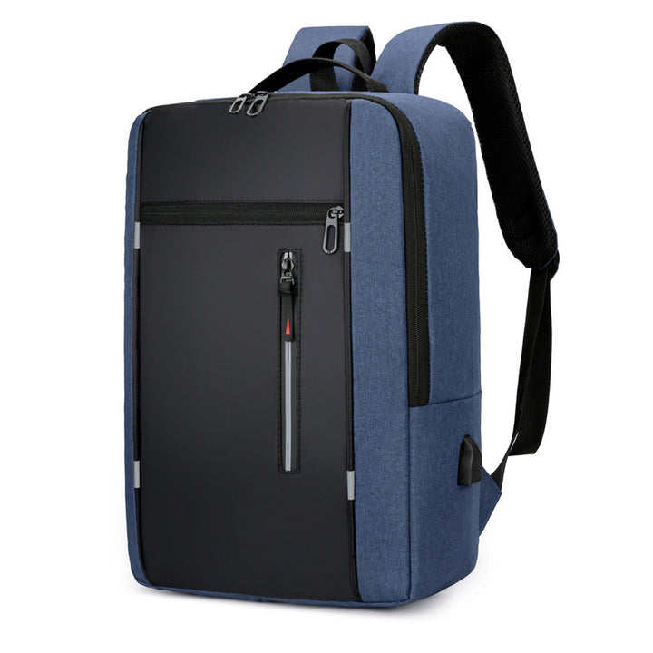 Business backpack with USB, 20–35 L, Oxford fabric