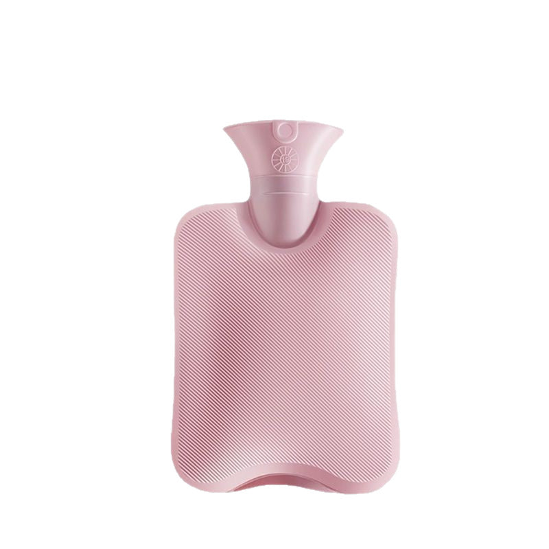 Hot water bottle with plush cover, 1000–2000 ml