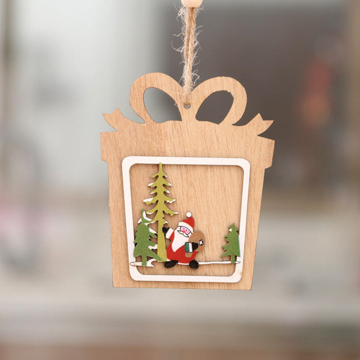 Wooden Christmas ornaments, laser engraved