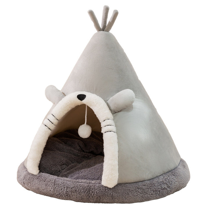 Tier bed with tent shape, usable all year round