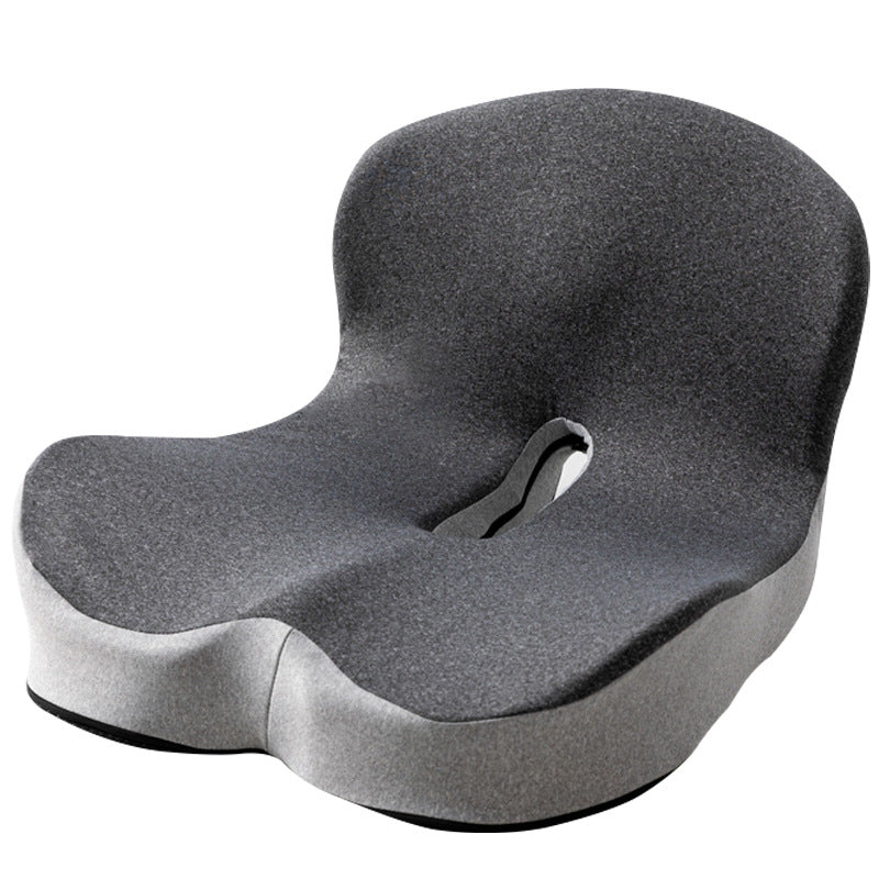 Seat cushion with backrest made of memory foam