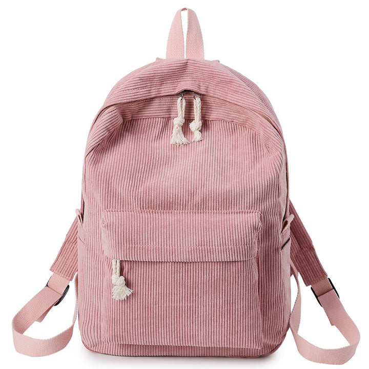 Corduroy backpack, 20–35 L, warming