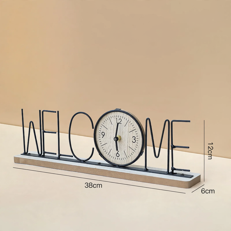 Iron clock, table clock, modern design
