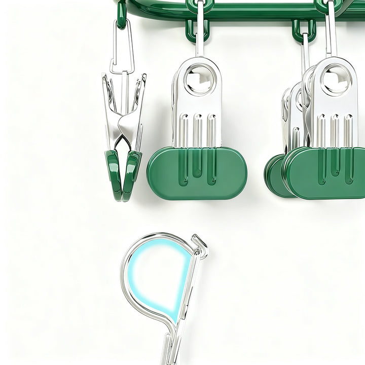Steel clothespin holder, 18–20 clips