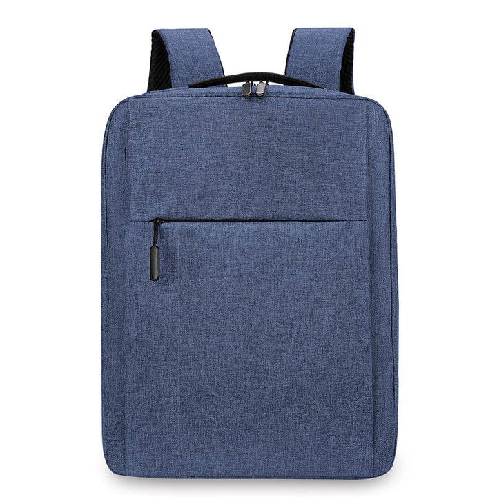 Expandable canvas backpack with USB, up to 20 L, 16 inch