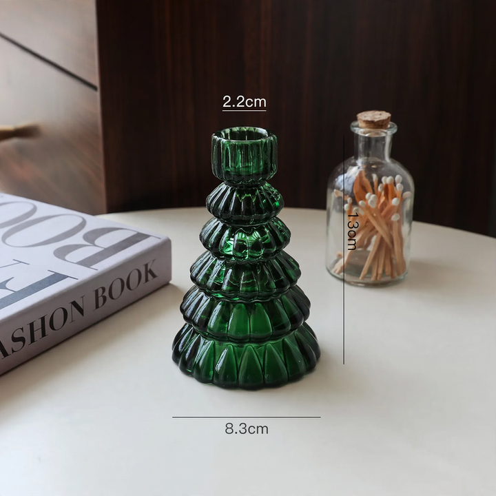 European glass table chandelier in Christmas tree shape