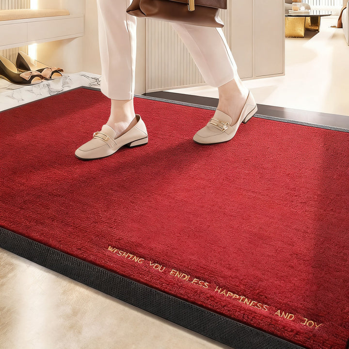 Bathroom mat flock fabric, absorbent, non-slip