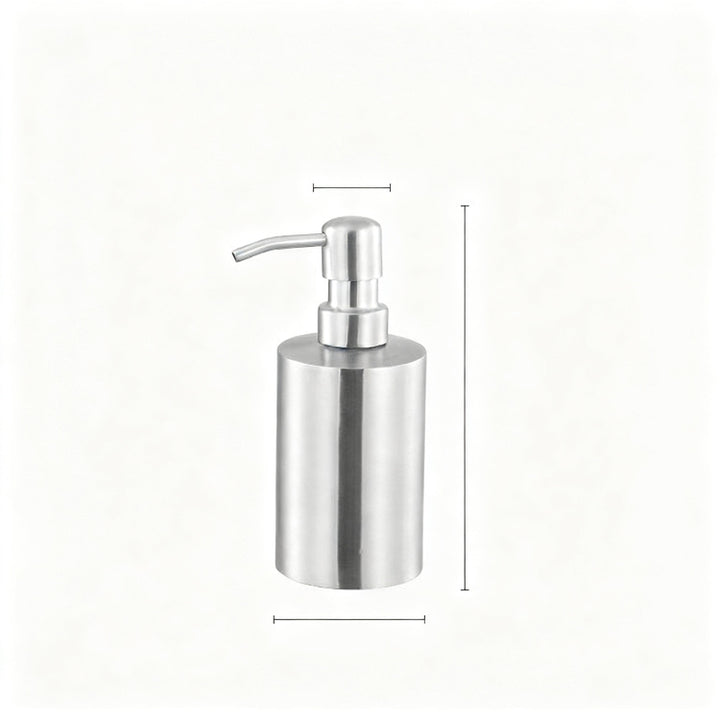 Soap dispenser made of stainless steel, 304, pressure pump