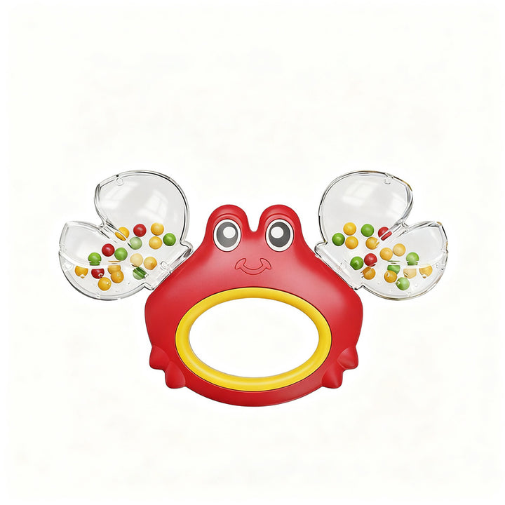 Baby rattle and teething ring, 0–3 years