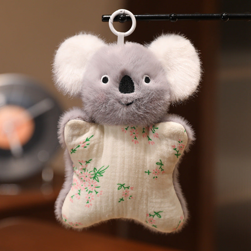 Plush calming doll, animal motifs, approx. 15 cm