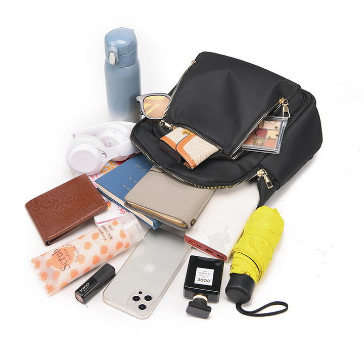 Lightweight nylon backpack for women, up to 20 L