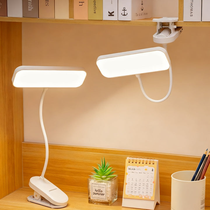 LED clamp light for desk and bed