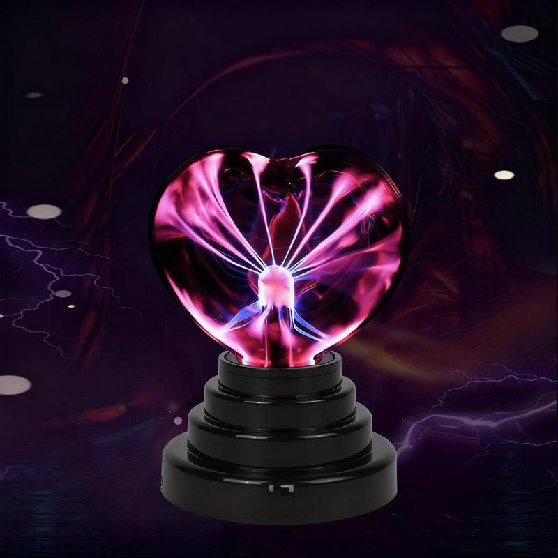 Plasma ball lamp, glass, 105×145 mm