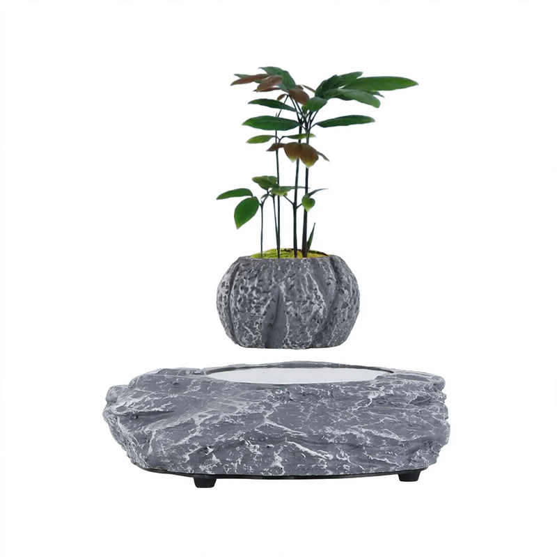 Magnetically levitating Bluetooth speaker with ambient light